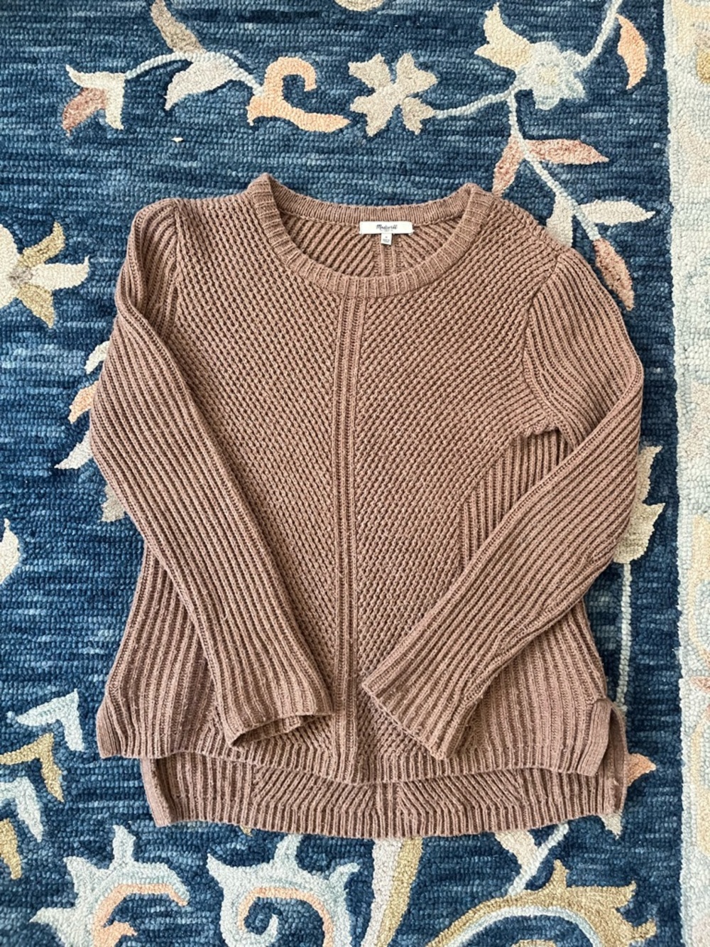 Madewell Crewneck Pullover Sweater in Taupe size small